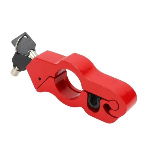 Motorcycle ATV Dirt Bike Handlebar Lock Combination Padlock Red - Picture 1 of 5